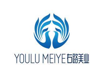 周國強的右路美業(yè)logo設(shè)計