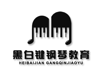 倉小天的黑白鍵鋼琴教育logo設(shè)計