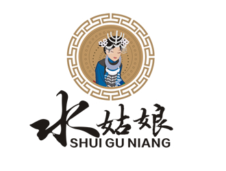 廖燕峰的水姑娘(人物卡通LOGO設(shè)計(jì)）logo設(shè)計(jì)