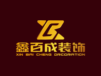 周金進(jìn)的鑫百成裝飾logo設(shè)計