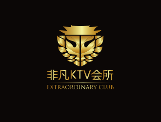 黃安悅的非凡KTV會所logo設(shè)計