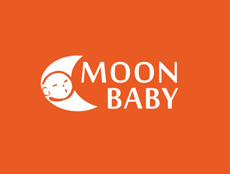 MOON BABY童裝店logo設(shè)計(jì)