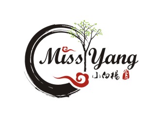 李泉輝的Restaurant Miss Yang 小白楊食府logo設(shè)計(jì)