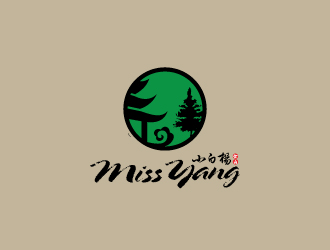 Restaurant Miss Yang 小白楊食府logo設(shè)計