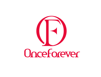 譚家強(qiáng)的英文：onceforever  +中文：萬姿艾唯logo設(shè)計(jì)