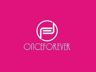 郭慶忠的英文：onceforever  +中文：萬姿艾唯logo設(shè)計(jì)