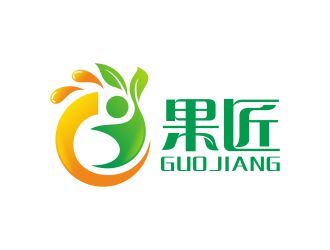 何嘉健的果匠果汁飲料店logo設(shè)計