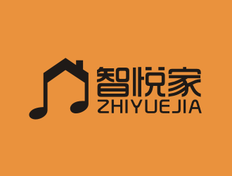 吉吉的智悅家家庭音響音樂logo設(shè)計