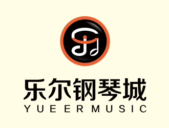 趙鵬 v的樂爾鋼琴logo設(shè)計(jì)