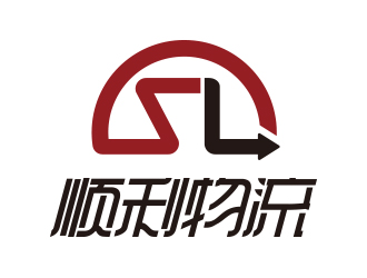 溫龍的順利物流logo設(shè)計