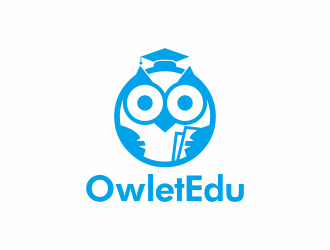 何嘉健的OwletEdu 卡通貓頭鷹logo設計