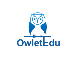 黃安悅的OwletEdu 卡通貓頭鷹logo設計