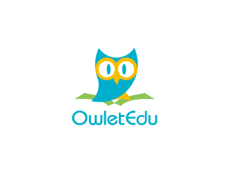 張曉明的OwletEdu 卡通貓頭鷹logo設計