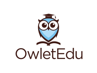 曾翼的OwletEdu 卡通貓頭鷹logo設計