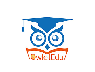 陸達活的OwletEdu 卡通貓頭鷹logo設計