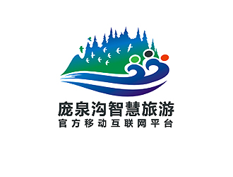 盛銘的交城縣龐泉溝智慧旅游服務有限公司logo設計