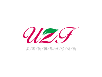 于蓁的UZF瘦身美容院連鎖店logo設計