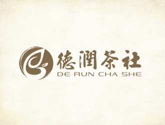 廖燕峰的德潤(rùn)茶社茶館logo設(shè)計(jì)