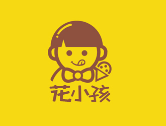 秦曉東的花小孩 甜品店logo設計