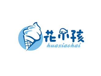 花小孩 甜品店logo設計