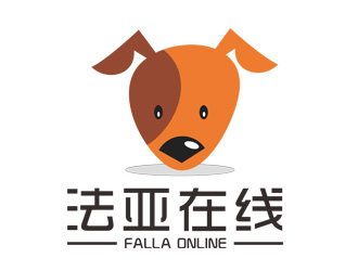 劉彩云的法亞在線 學校卡通logo設計logo設計