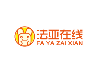 周金進的法亞在線 學校卡通logo設計logo設計