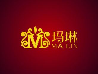 周金進的瑪琳紅樹莓果汁飲料logo設計