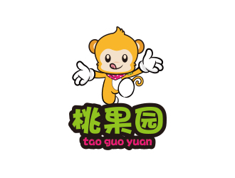 孫金澤的桃果園 卡通logo設(shè)計logo設(shè)計