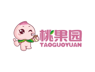 曾翼的桃果園 卡通logo設計logo設計