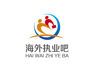 姚烏云的海外執(zhí)業(yè)吧藍色圖形logologo設(shè)計