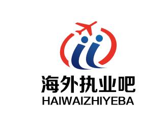 色攝覺的海外執(zhí)業(yè)吧藍色圖形logologo設(shè)計