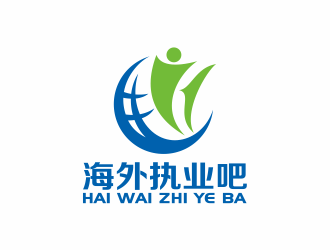 何嘉健的海外執(zhí)業(yè)吧藍色圖形logologo設(shè)計