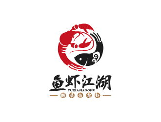 魚蝦江湖logo設(shè)計