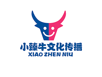 盛銘的小臻牛兒童教育培訓吉祥物設計logo設計