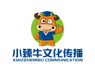 曾翼的小臻牛兒童教育培訓吉祥物設計logo設計