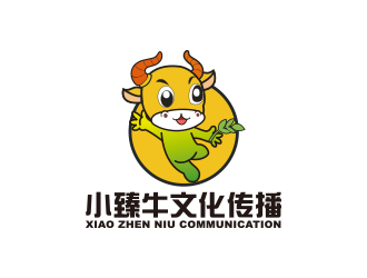 黃安悅的小臻牛兒童教育培訓吉祥物設計logo設計