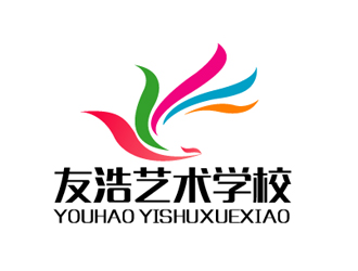 秦曉東的友浩藝術學校logo設計