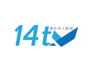 黃安悅的14TV 海外華人影院logo設(shè)計