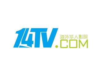 韓懂的14TV 海外華人影院logo設(shè)計