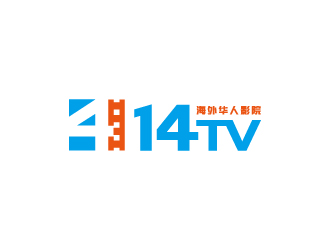 周金進(jìn)的14TV 海外華人影院logo設(shè)計