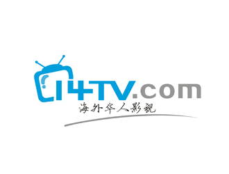 楊占斌的14TV 海外華人影院logo設(shè)計