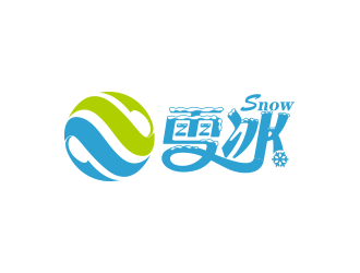 黃安悅的Snow雪冰logo設(shè)計