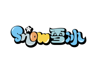 蔡少鈴的Snow雪冰logo設(shè)計