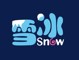 李想的Snow雪冰logo設(shè)計