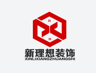 余亮亮的新理想裝飾工程有限公司logo設(shè)計