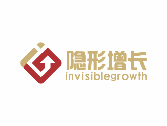 何嘉健的invisiblegrowth 隱形增長logo設(shè)計