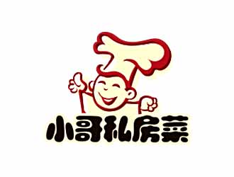 鐘炬的小哥私房菜外賣logo設(shè)計(jì)