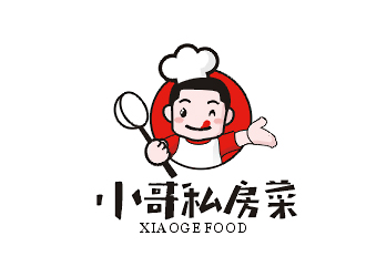 梁俊的小哥私房菜外賣logo設(shè)計