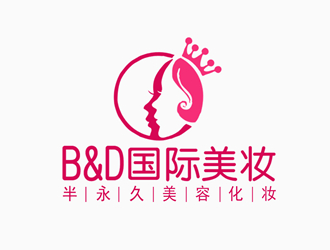 張青革的半妝美人logo設(shè)計