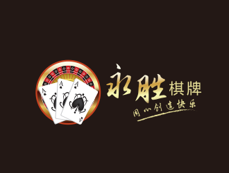 游戲logo設計-永勝棋牌logo設計